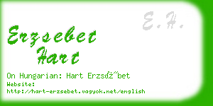 erzsebet hart business card